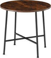 Jedálenský stôl Ennis Industrial tmavé drevo - Jedálenský stôl
