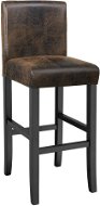 Barová stolička drevená vintage hnedá - Barová stolička