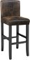 Barová židle dřevěná vintage hnědá - Barová židle