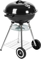 Round grill on wheels Gagarin galvanized 41,5cm black - Grill
