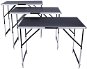 3 tapetovacie skladacie stoly čierne - Pracovný stôl
