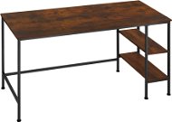 Tectake Písací stôl Donegal 140 × 60 × 76,5 cm, Industrial tmavé drevo - Písací stôl