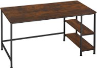 Tectake Počítačový stôl Canton 120 × 60 × 75,5 cm, Industrial tmavé drevo - Písací stôl