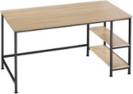Tectake Počítačový stůl Canton 120×60×75,5cm, Industrial světlé dřevo, dub Sonoma - Psací stůl