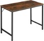 Tectake Psací stůl Jenkins, Industrial tmavé dřevo,100 cm - Desk