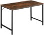 Tectake Písací stôl Jenkins, Industrial tmavé drevo,140 cm - Písací stôl