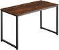 Tectake Pracovní stůl Flint, Industrial tmavé dřevo,120 cm - Desk