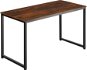 Tectake Pracovný stôl Flint, Industrial tmavé drevo,140 cm - Písací stôl