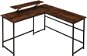 Tectake Psací stůl Melrose 140×130×76,5cm, Industrial tmavé dřevo - Desk