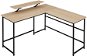 Tectake Písací stôl Melrose 140 × 130 × 76,5 cm, Industrial svetlé drevo, dub Sonoma - Písací stôl