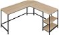 Tectake Psací stůl Hamilton, Industrial světlé dřevo, dub Sonoma - Desk