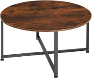 Tectake Konferenční stolek Aberdeen 88,5×47cm, Industrial tmavé dřevo - Konferenční stolek