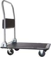 Tectake platform trolley with brakes - black, 150 kg - Cart