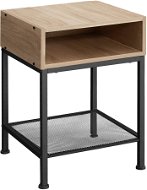 Nočný stolík Harlow 40,5 × 40,5 × 52,5 cm – Industrial svetlé drevo, dub Sonoma - Nočný stolík