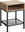 Bedside table Harlow 40,5x40,5x52,5cm - Industrial light wood, Sonoma oak