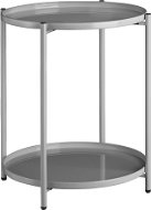 Tectake Odkladací stolík Oxford 45,5 × 45,5 × 53 cm, sivý - Odkladací stolík