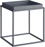 Tectake Odkladací stolík Cambridge 40 × 40 × 44 cm, tmavo sivý - Odkladací stolík