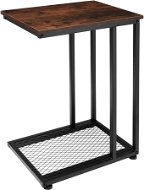 Tectake Odkladací stolík Eton 48 × 35 × 66 cm, Industrial tmavé drevo - Odkladací stolík