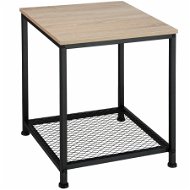 Tectake Odkladací stolík Derby 45,5 × 45,5 × 55,5 cm, Industrial svetlé drevo, dub Sonoma - Odkladací stolík