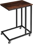 Tectake Odkladací stolík Luton 48 × 35 × 70 cm, Industrial tmavé drevo - Odkladací stolík