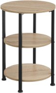 Tectake Odkladací stolík Colchester 40 × 61 cm, Industrial svetlé drevo, dub Sonoma - Odkladací stolík