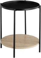 Tectake Odkladací stolík Sunderland 45,5 × 54,5 cm, Industrial svetlé drevo, dub Sonoma - Odkladací stolík
