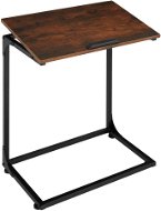 Tectake Odkladací stolík s naklápacou doskou Ruston 55 × 35 × 66,5 cm, Industrial tmavé drevo - Odkladací stolík