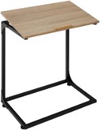 Tectake Odkladací stolík s naklápacou doskou Ruston 55 × 35 × 66,5 cm, Industrial svetlé drevo, dub Sonoma - Odkladací stolík