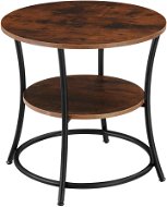 Tectake Odkladací stolík Saint Louis 55 × 56 cm, Industrial tmavé drevo - Odkladací stolík