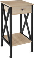 Tectake Odkládací stolek Dayton 35×35×70,5cm, Industrial světlé dřevo, dub Sonoma - Side Table
