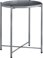 Tectake Odkladací stolík Chester 45,5 × 45,5 × 53 cm, tmavo sivý - Odkladací stolík
