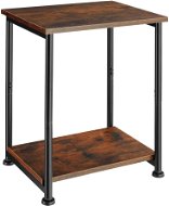Tectake Odkladací stolík Yonkers 38,5 × 30 × 51,5 cm, Industrial tmavé drevo - Odkladací stolík