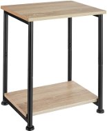 Tectake Odkladací stolík Yonkers 38,5 × 30 × 51,5 cm, Industrial svetlé drevo, dub Sonoma - Odkladací stolík