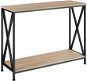 Tectake Konzolový stolík Tacoma 100 × 35 × 80,5 cm, Industrial svetlé drevo, dub Sonoma - Odkladací stolík