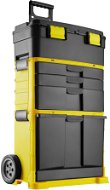 Tectake Pojízdný box na nářadí Stipe, černá/žlutá - Toolbox