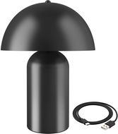 TecTake Malá retro stolní lampa Kade, stmívatelná, černá - Stolní lampa