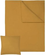Tectake 2 Posteľné obliečky bavlna 200 × 135 cm, hnedé - Obliečky