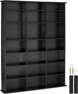 Tectake Stevie 105,5 × 19 × 136,5 cm - black - Shelving Unit