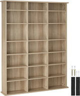 Tectake Stevie 105,5 × 19 × 136,5 cm - light wood, Sonoma oak - Shelving Unit