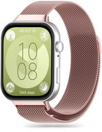 Remienok na hodinky Tech-Protect Milanese na Huawei Watch Fit 3, ružovo zlatý - Řemínek