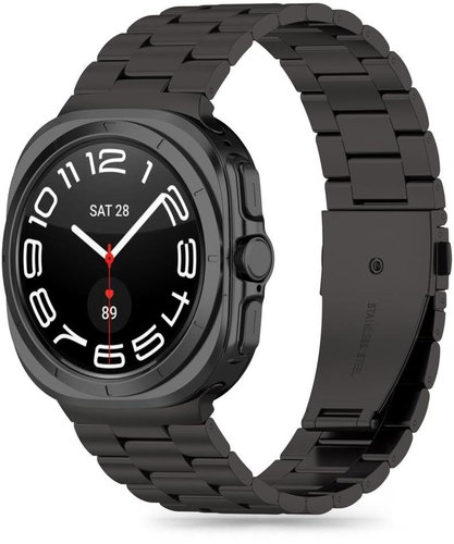 Tech-Protect Stainless for Samsung Galaxy Watch Ultra, 47 mm, black - Watch Strap - Main image