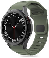 Tech-Protect Silicone Line on Samsung Galaxy Watch 4 / 5 / 5 Pro / 6 / 7 / FE, olive - Watch Strap