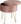 Ava upholstered stool, velvet look with storage space, pink