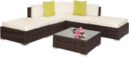 TECTAKE Set zahradního nábytku PARIS, hnědý - Zahradní nábytek