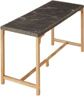 TecTake Ratanový barový stůl Lovas 161 × 64,5 × 99,5 cm - přírodní - Barový stôl