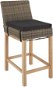 Barová stolička TecTake Ratanová barová židle Latina - přírodní - Barová židle