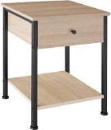 TecTake Noční stolek Bradford 40 × 40 × 55,5 cm - Industrial světlé dřevo, dub Sonoma - Nočný stolík