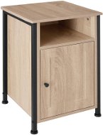 TecTake Nočný stolík Blackburn 40 × 42 × 60,5 cm – Industrial svetlé drevo, dub Sonoma - Nočný stolík