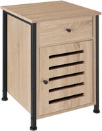 TecTake Waterford bedside table 40 × 42 × 60,5 cm - Industrial light wood, Sonoma oak - Night Stand