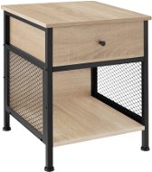 TecTake Noční stolek Killarney 45 × 46 × 55,5 cm - Industrial světlé dřevo, dub Sonoma - Noční stolek